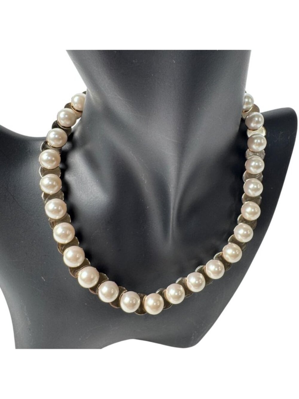 Gucci Interlocking G Faux Pearl Necklace Choker